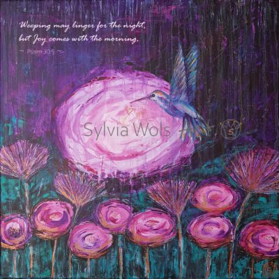 Print on Canvas "Joy" + Verse